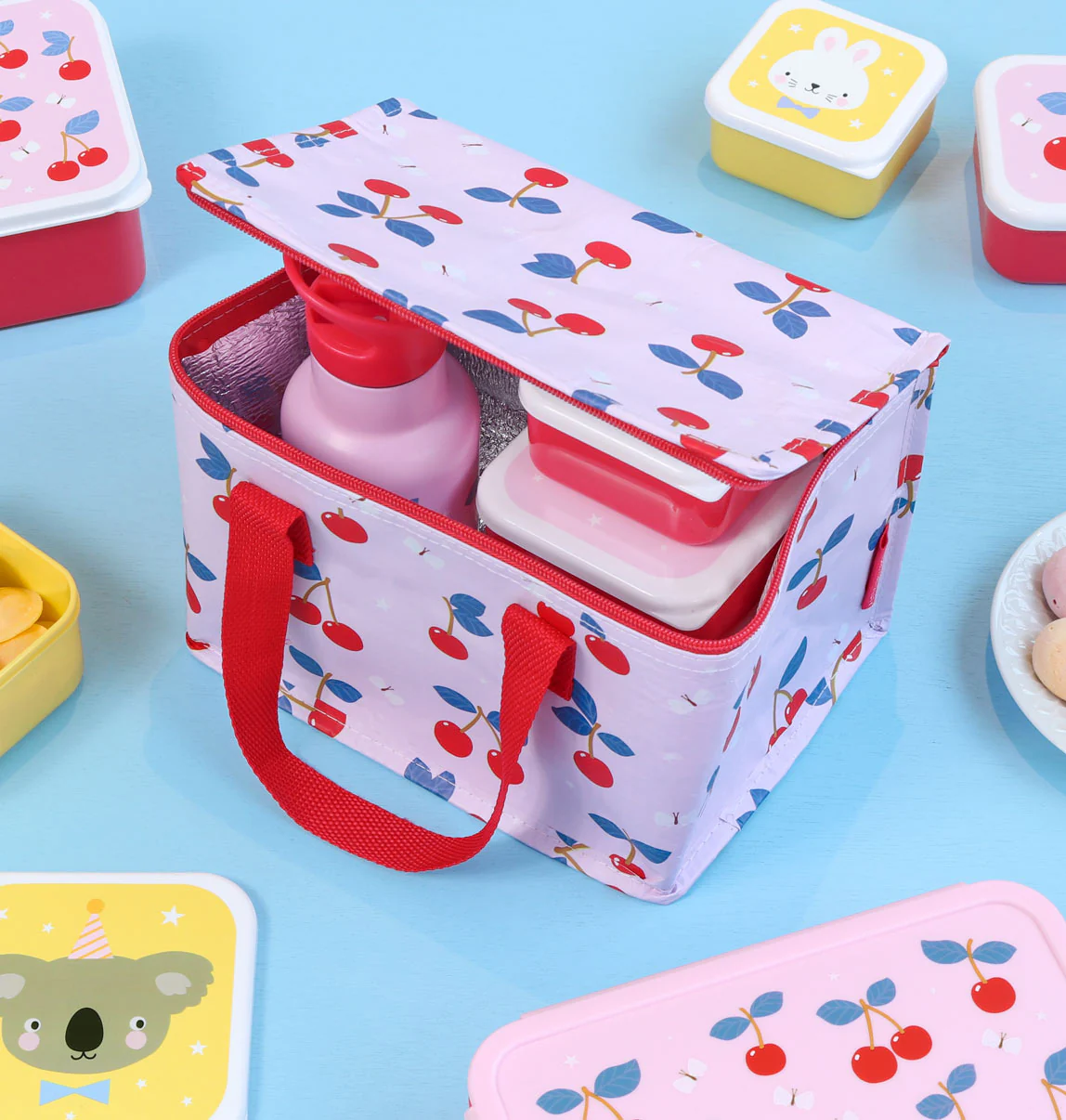 A Little Lovely Company toidukott, cherries Kodumaailm ja muud tarvikud - HellyK - Kvaliteetsed lasteriided, villariided, barefoot jalatsid