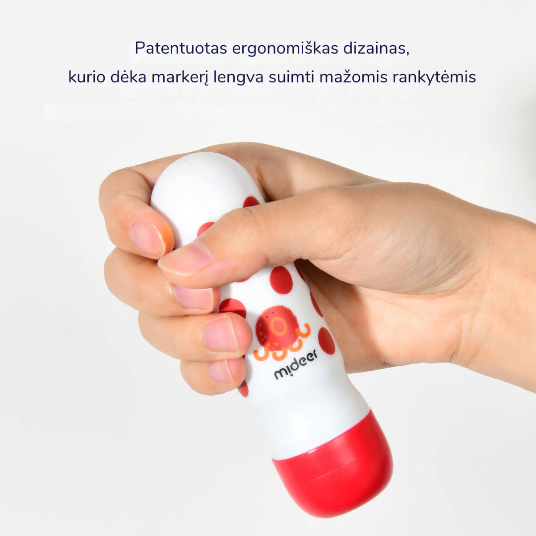 Mideer täppmarkerite komplekt lastele, 6 värvi + 40 värvimislehte Joonistustarbed / meisterdamine / käsitöö - HellyK - Kvaliteetsed lasteriided, villariided, barefoot jalatsid