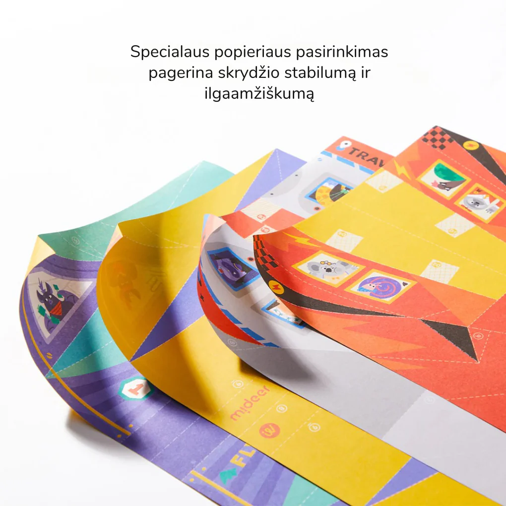 Mideer paberist meisterdamise komplekt, lennukid Joonistustarbed / meisterdamine / käsitöö / kleepsud - HellyK - Kvaliteetsed lasteriided, villariided, barefoot jalatsid