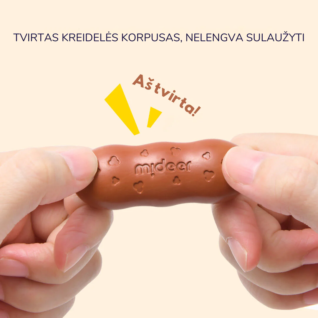 Mideer mesilasvahast kriidid, 8 värvi Joonistustarbed / meisterdamine / käsitöö - HellyK - Kvaliteetsed lasteriided, villariided, barefoot jalatsid