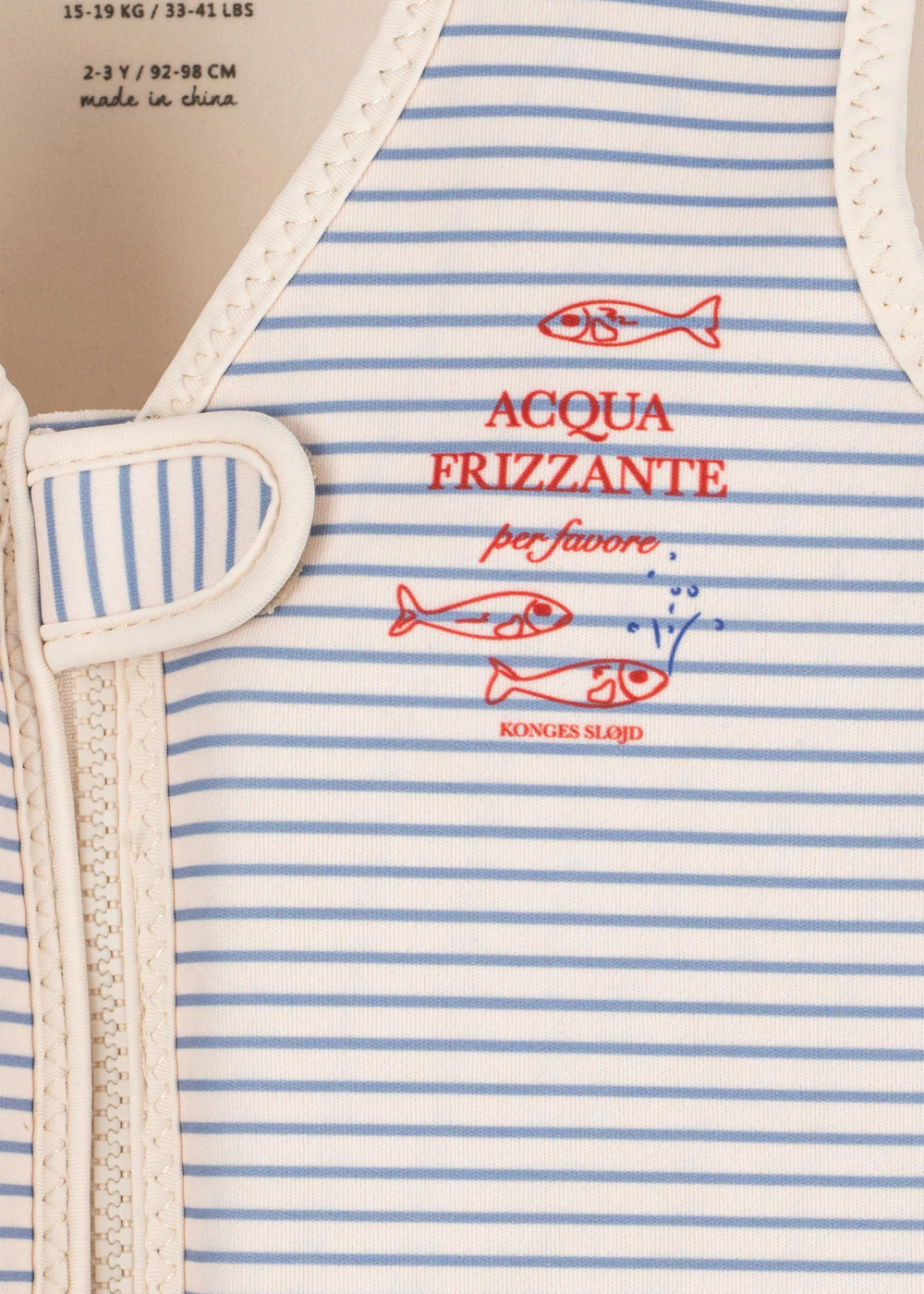 Konges Slojd ujumisvest lastele Ellis, stripe bluie Lasteriided - HellyK - Kvaliteetsed lasteriided, villariided, barefoot jalatsid