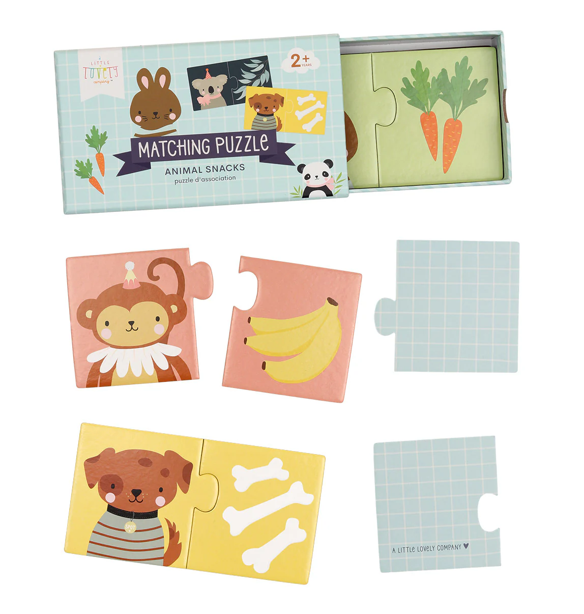 A Little Lovely Company sobituspusle, animal snacks Mänguasjad - HellyK - Kvaliteetsed lasteriided, villariided, barefoot jalatsid