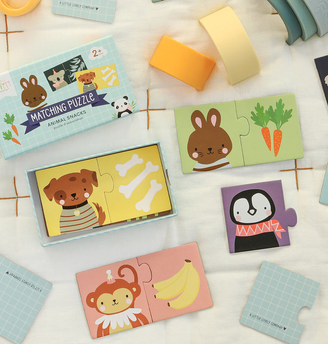 A Little Lovely Company sobituspusle, animal snacks Mänguasjad - HellyK - Kvaliteetsed lasteriided, villariided, barefoot jalatsid
