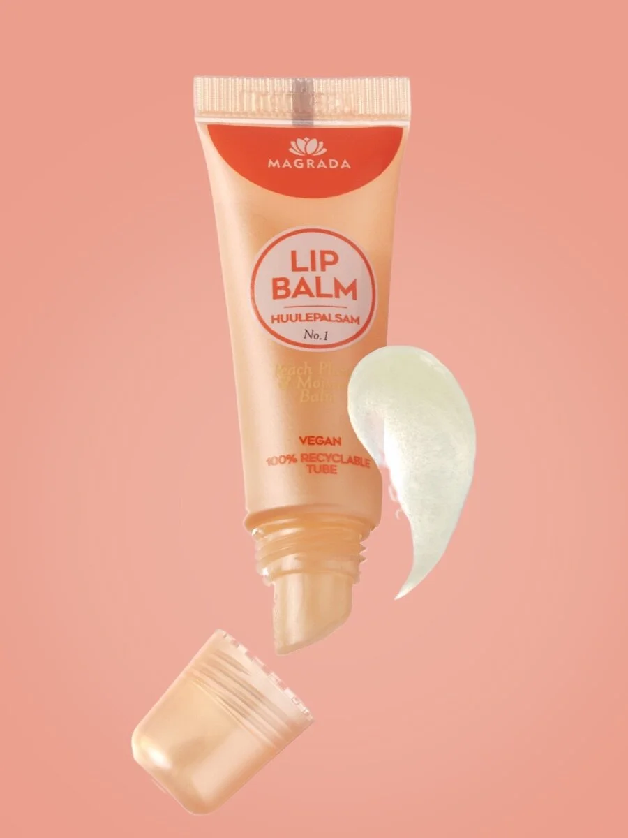 MAGRADA täidlust andev huulepalsam, virsik Hooldusvahendid, kosmeetika ja aksessuaarid - HellyK - Kvaliteetsed lasteriided, villariided, barefoot jalatsid