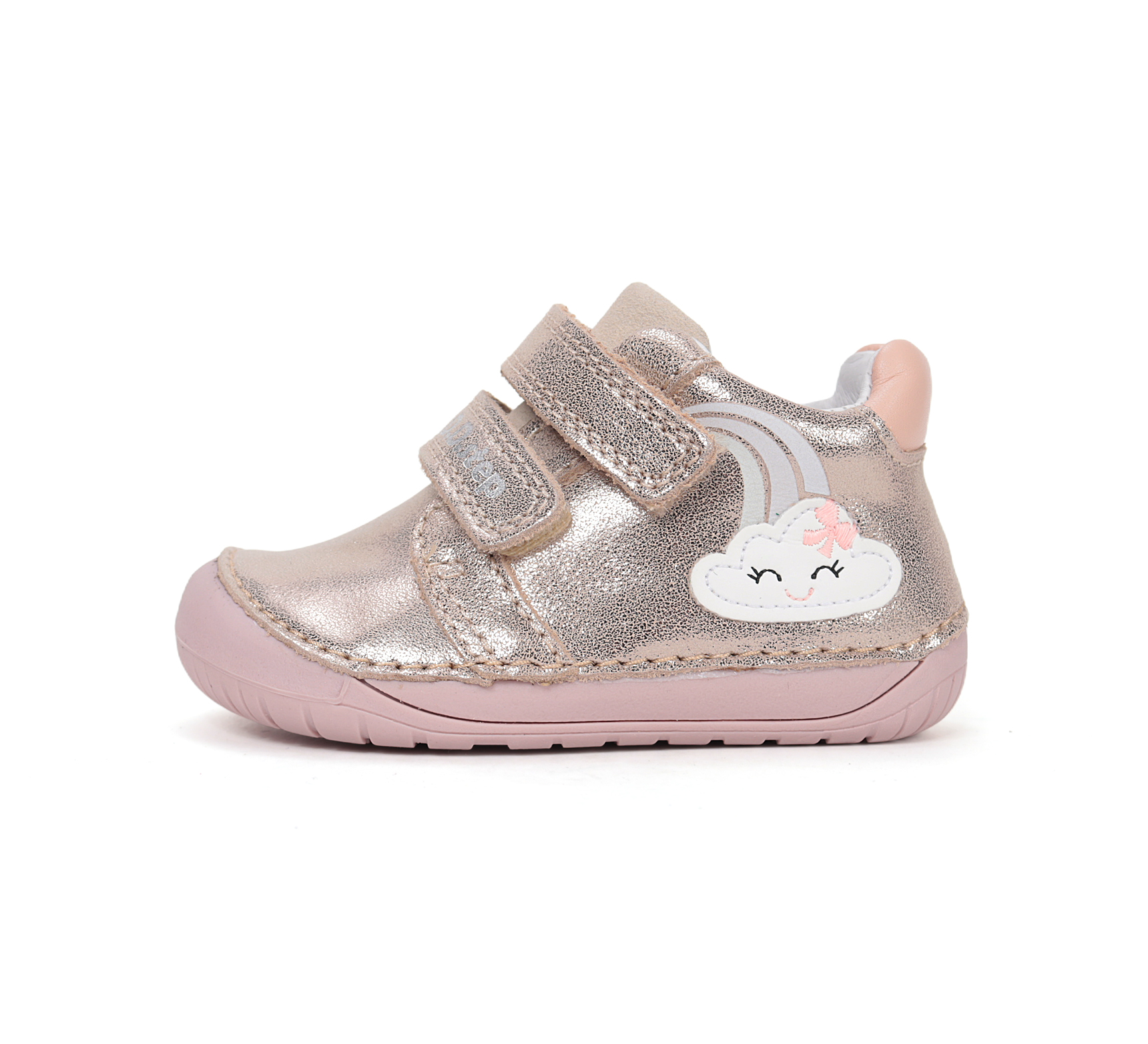 D.D.Step päikese käes värvi muutva pildiga nahast tossud, gold D.D.Step - HellyK - Kvaliteetsed lasteriided, villariided, barefoot jalatsid