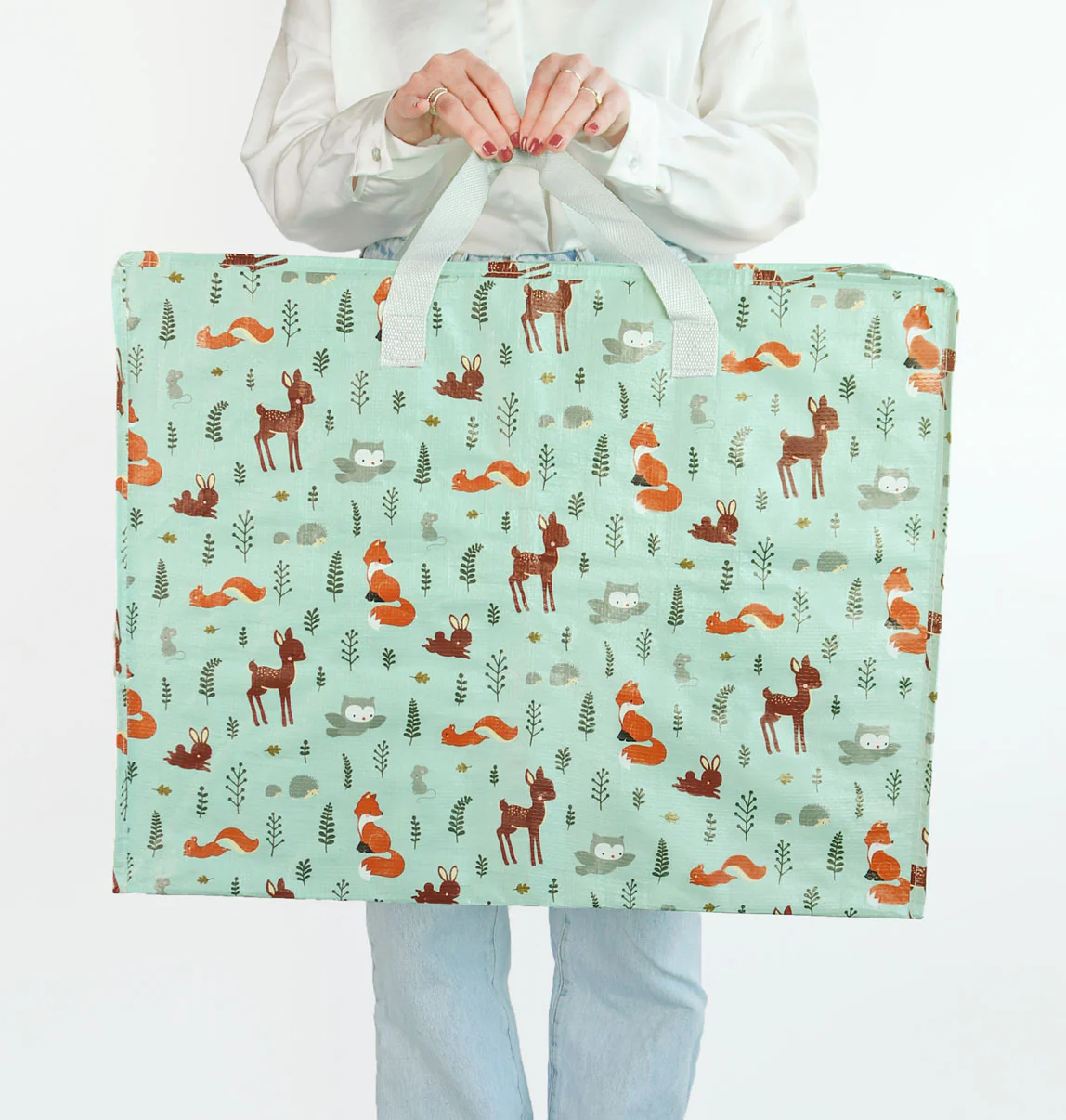 A Little Lovely Company suur hoiukott, forest friends Kodumaailm ja muud tarvikud - HellyK - Kvaliteetsed lasteriided, villariided, barefoot jalatsid