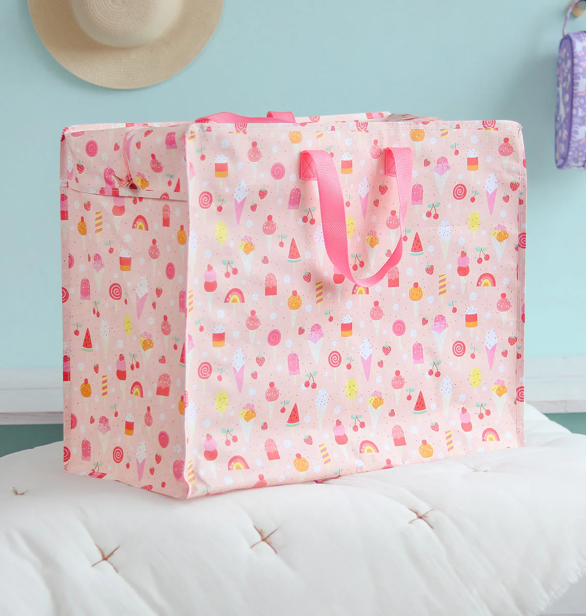 A Little Lovely Company suur hoiukott, ice-cream Kodumaailm ja muud tarvikud - HellyK - Kvaliteetsed lasteriided, villariided, barefoot jalatsid