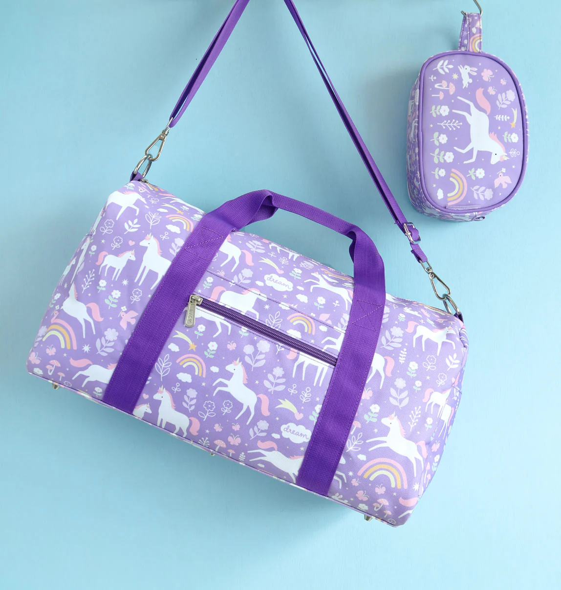 A Little Lovely Company reisikott, unicorn dreams Mänguasjad - HellyK - Kvaliteetsed lasteriided, villariided, barefoot jalatsid