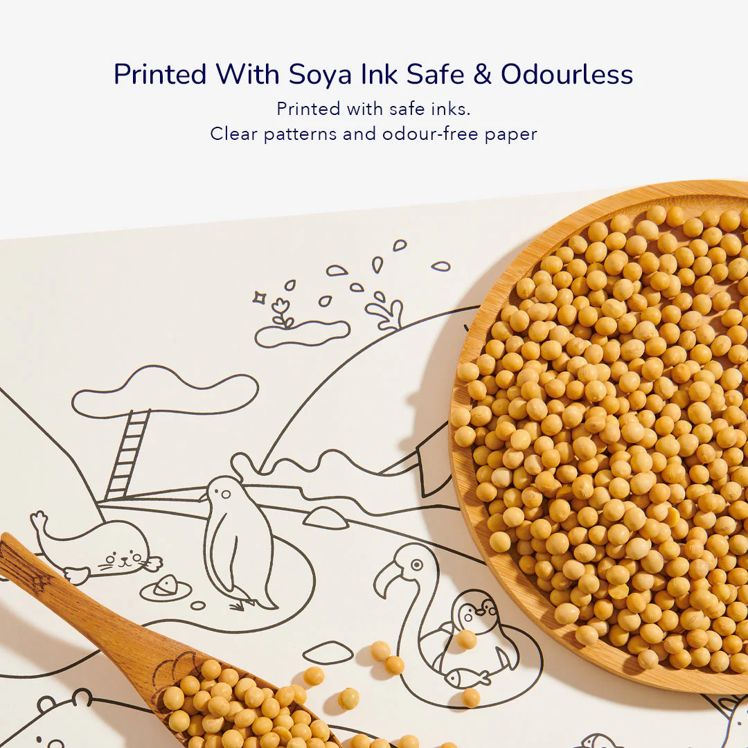 Mideer kleebitav värvipildirull, maagiline loomaaed Joonistustarbed / meisterdamine / käsitöö - HellyK - Kvaliteetsed lasteriided, villariided, barefoot jalatsid