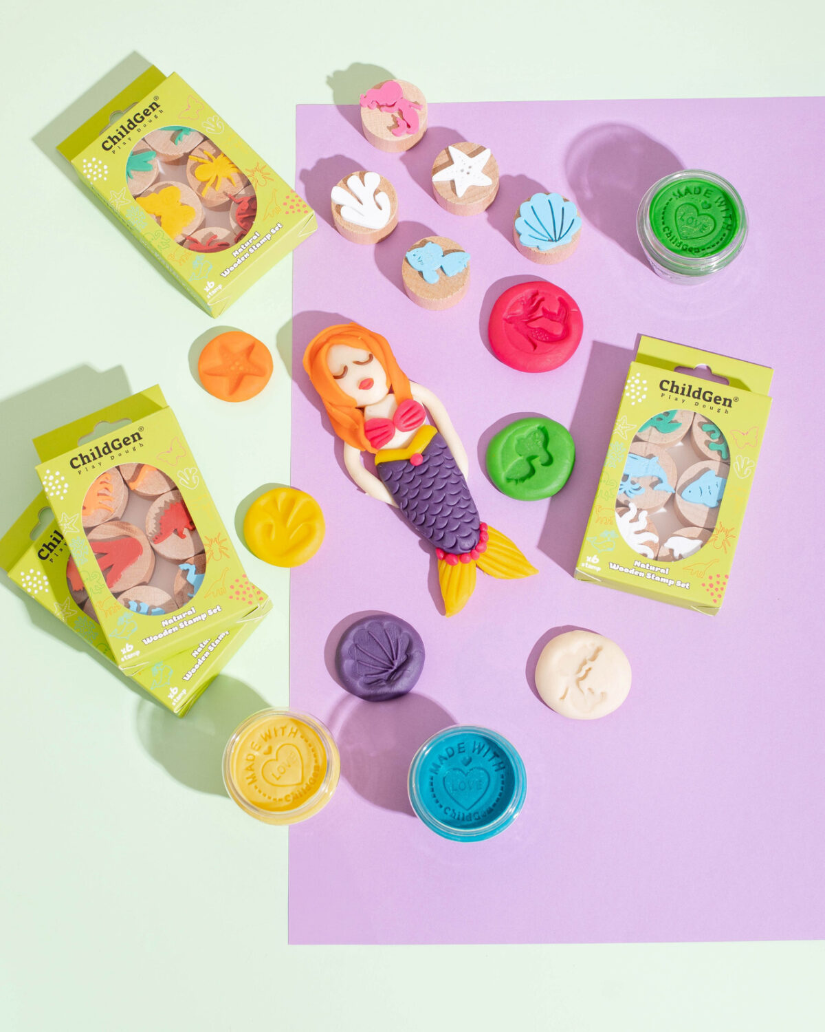 ChildGen ChildGen puidust templid – merineitsi Mänguasjad - HellyK - Kvaliteetsed lasteriided, villariided, barefoot jalatsid