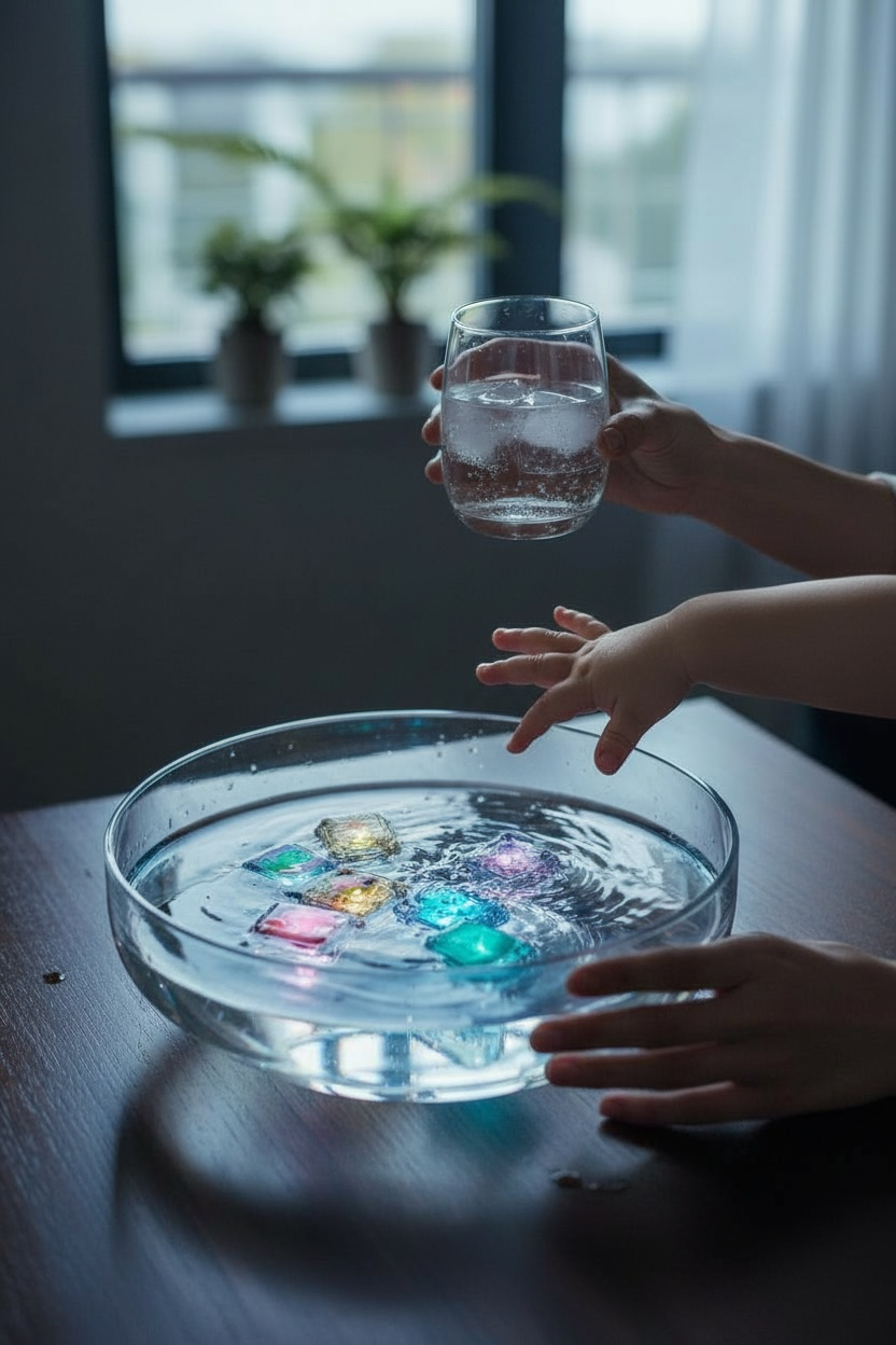 Glo Pals sensoorsed valguskuubikud vanni – Fairy Edition Glo Pals helendavad valguskuubikud - HellyK - Kvaliteetsed lasteriided, villariided, barefoot jalatsid