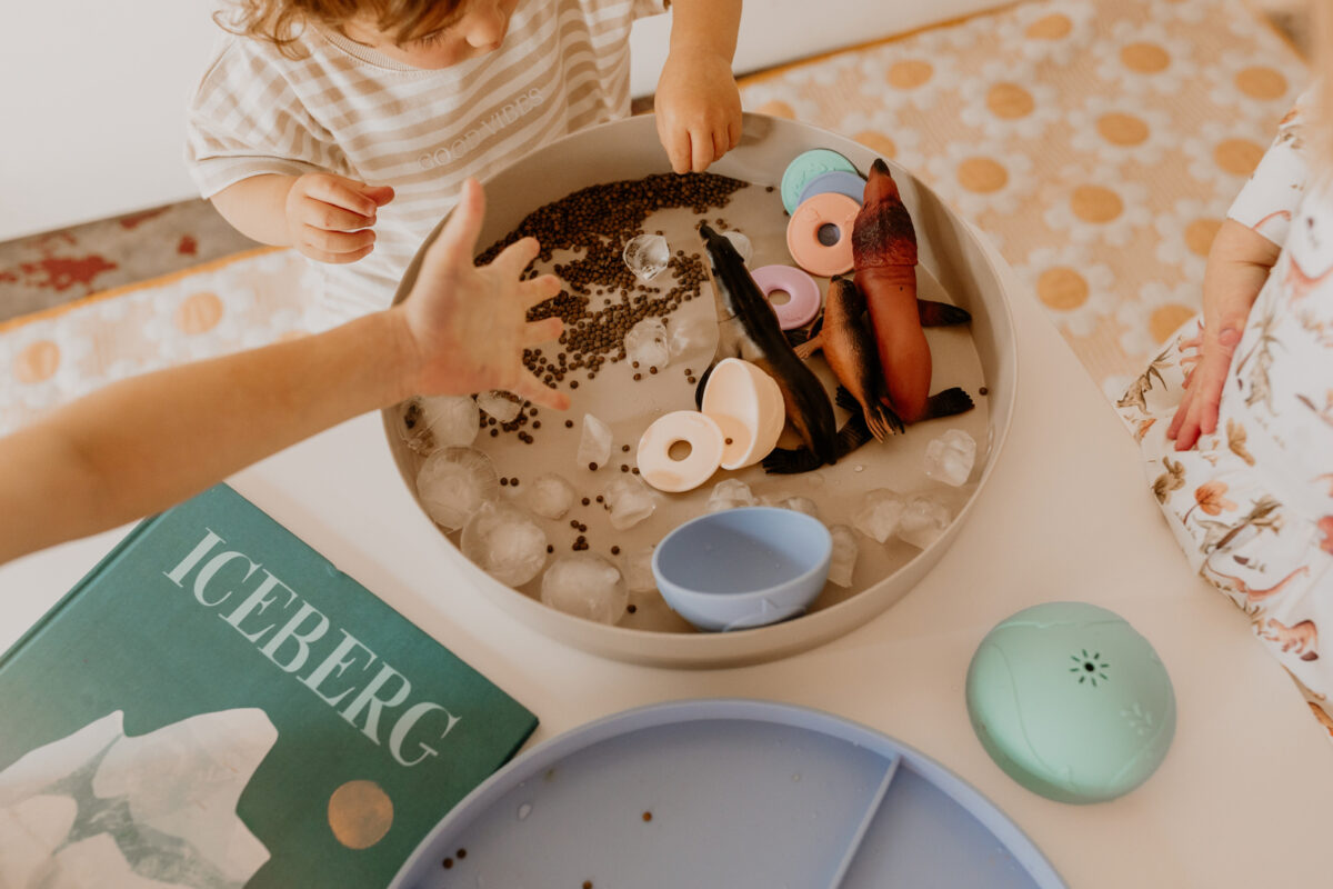 Jellystone mängualus 2-ühes sensoorne alus, pehme sinine Mänguasjad - HellyK - Kvaliteetsed lasteriided, villariided, barefoot jalatsid