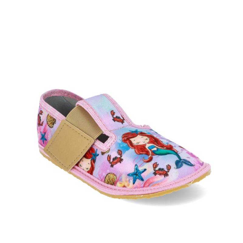Crave sisejalats elastic, pink mermaid Crave sisejalats elastic, pink mermaid Laste barefoot-jalatsid - HellyK - Kvaliteetsed lasteriided, villariided, barefoot jalatsid