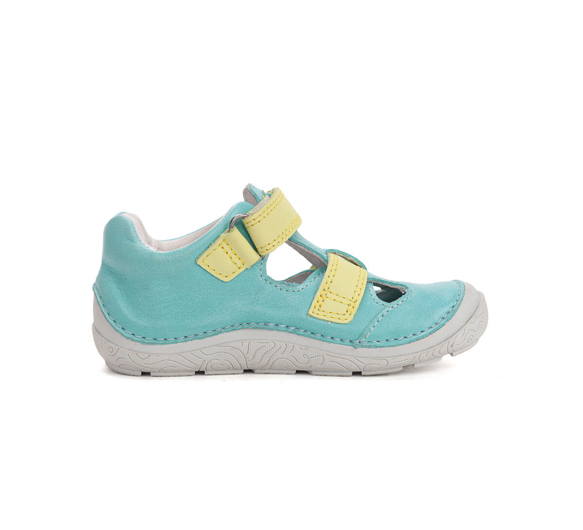 D.D. Step nahast sandaalid, turquoise 116 D.D. Step nahast sandaalid, turquoise 116 D.D.Step - HellyK - Kvaliteetsed lasteriided, villariided, barefoot jalatsid