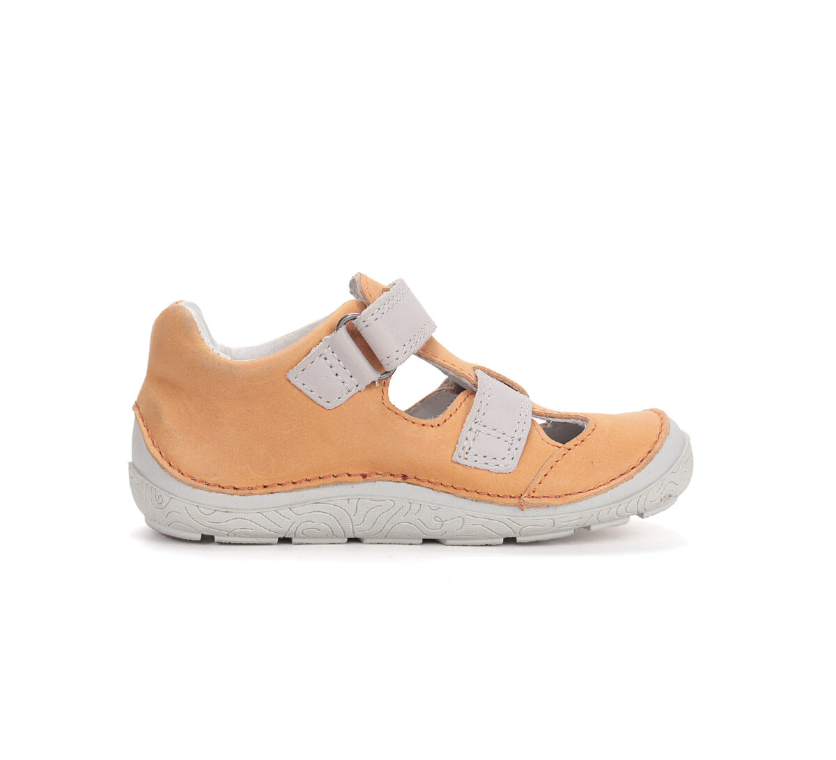 D.D. Step nahast sandaalid, orange 116 D.D. Step nahast sandaalid, orange 116 D.D.Step - HellyK - Kvaliteetsed lasteriided, villariided, barefoot jalatsid