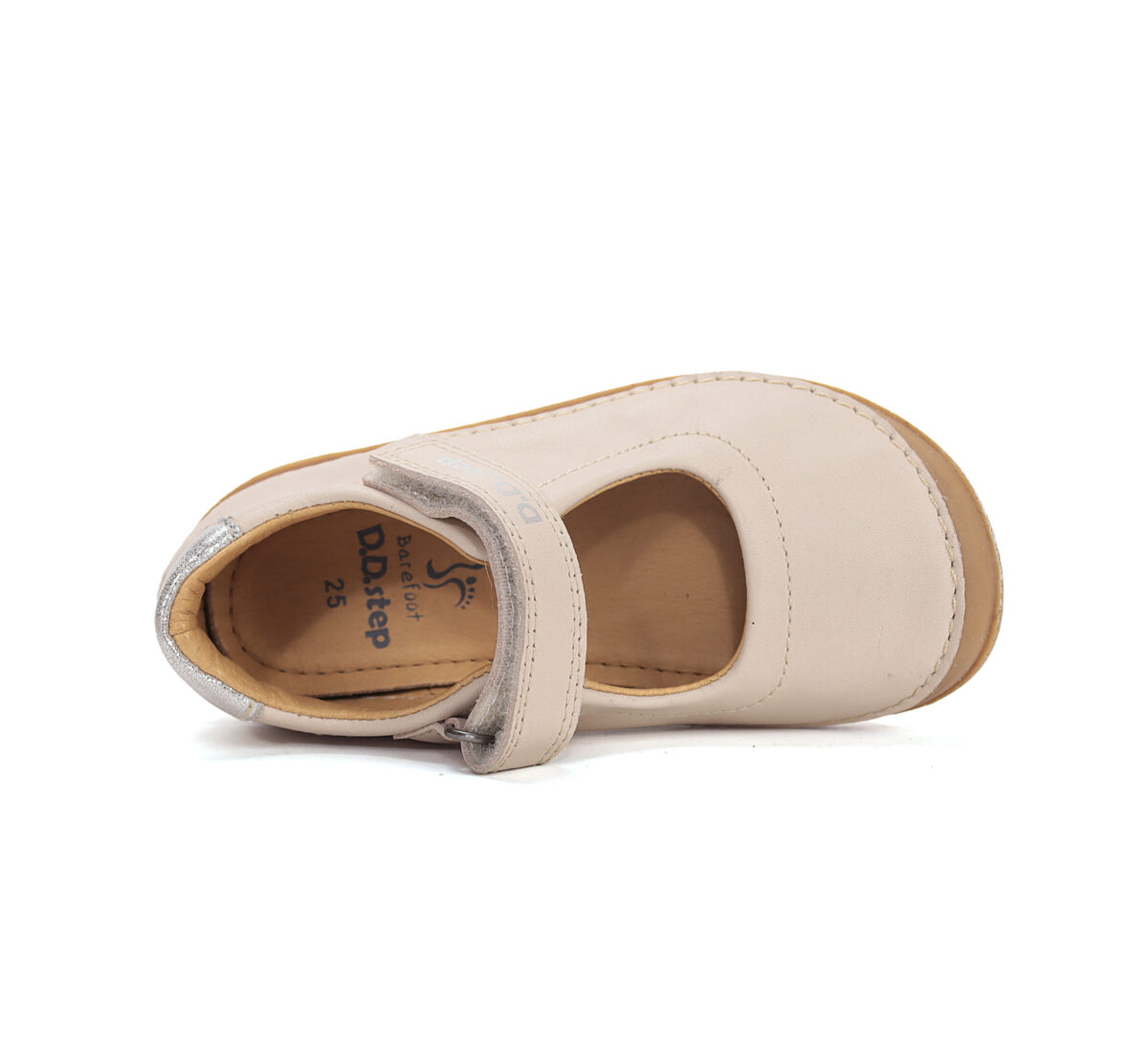 D.D. Step nahast sandaalid, cream (white) 116 D.D. Step nahast sandaalid, cream (white) 116 D.D.Step - HellyK - Kvaliteetsed lasteriided, villariided, barefoot jalatsid