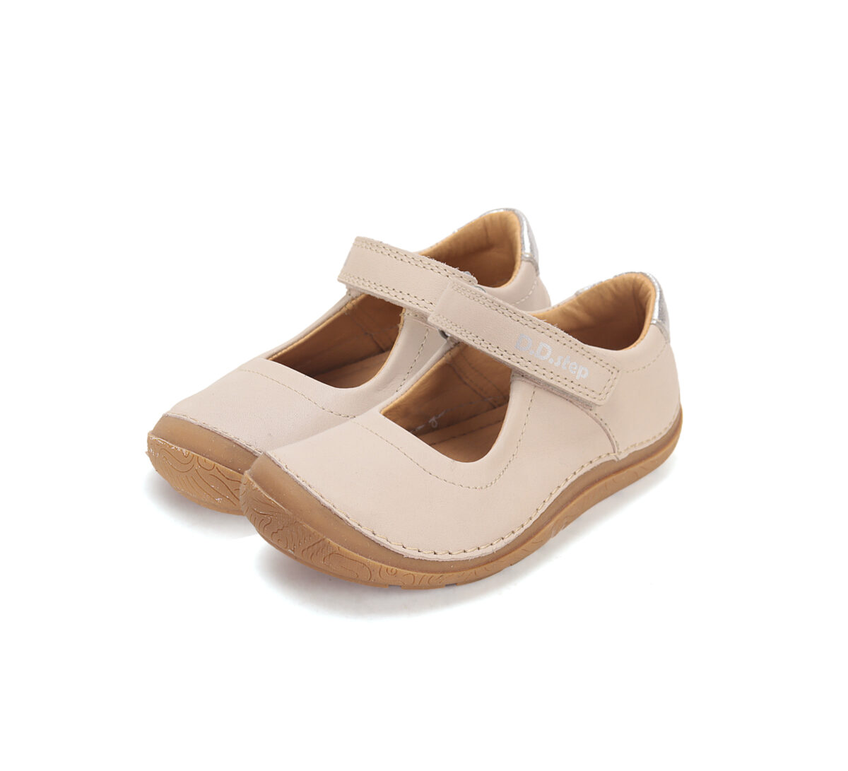 D.D. Step nahast sandaalid, cream (white) 116 D.D.Step - HellyK - Kvaliteetsed lasteriided, villariided, barefoot jalatsid