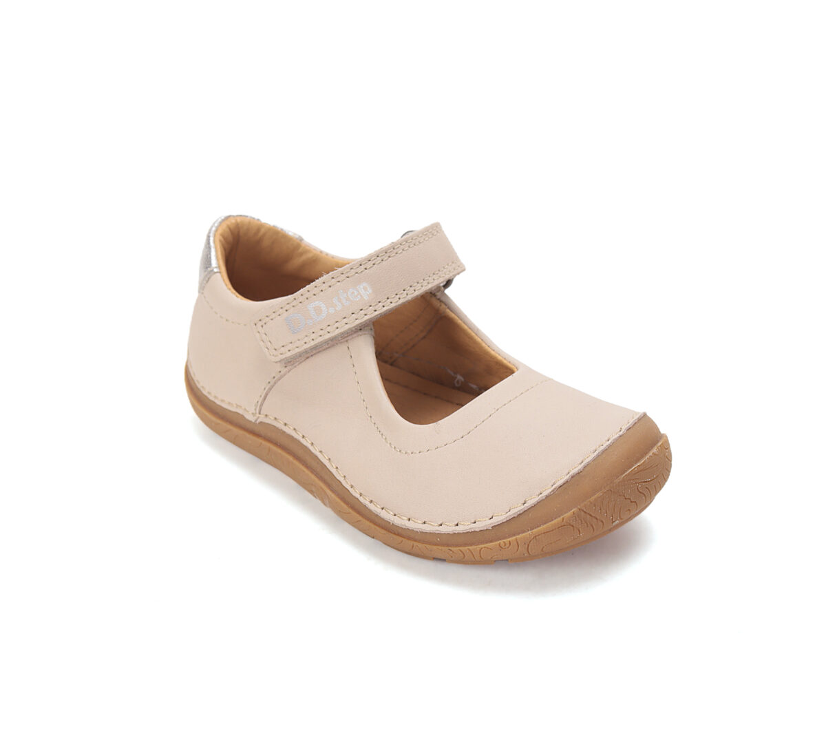 D.D. Step nahast sandaalid, cream (white) 116 D.D. Step nahast sandaalid, cream (white) 116 D.D.Step - HellyK - Kvaliteetsed lasteriided, villariided, barefoot jalatsid