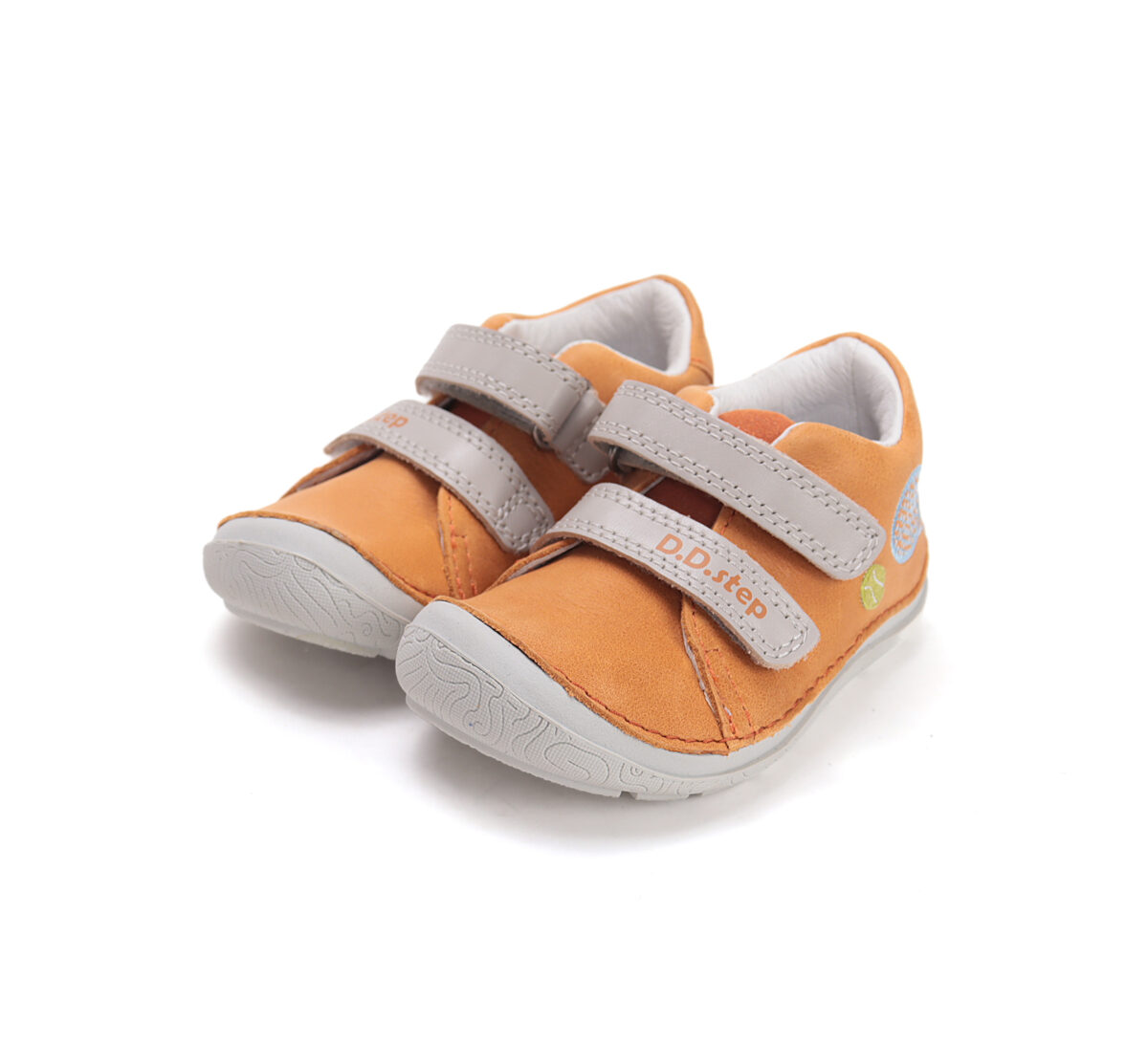 D.D.Step nahast tossud, orange 116 D.D.Step nahast tossud - HellyK - Kvaliteetsed lasteriided, villariided, barefoot jalatsid