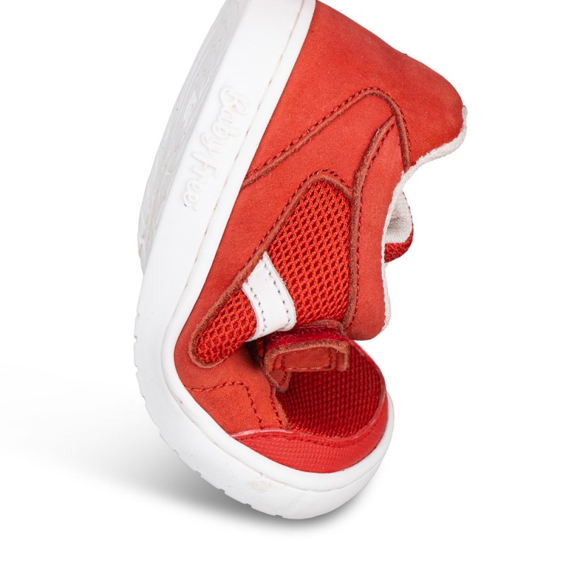 Chetto Baby Free kerged spordijalatsid, rojo Kevad/sügis - HellyK - Kvaliteetsed lasteriided, villariided, barefoot jalatsid