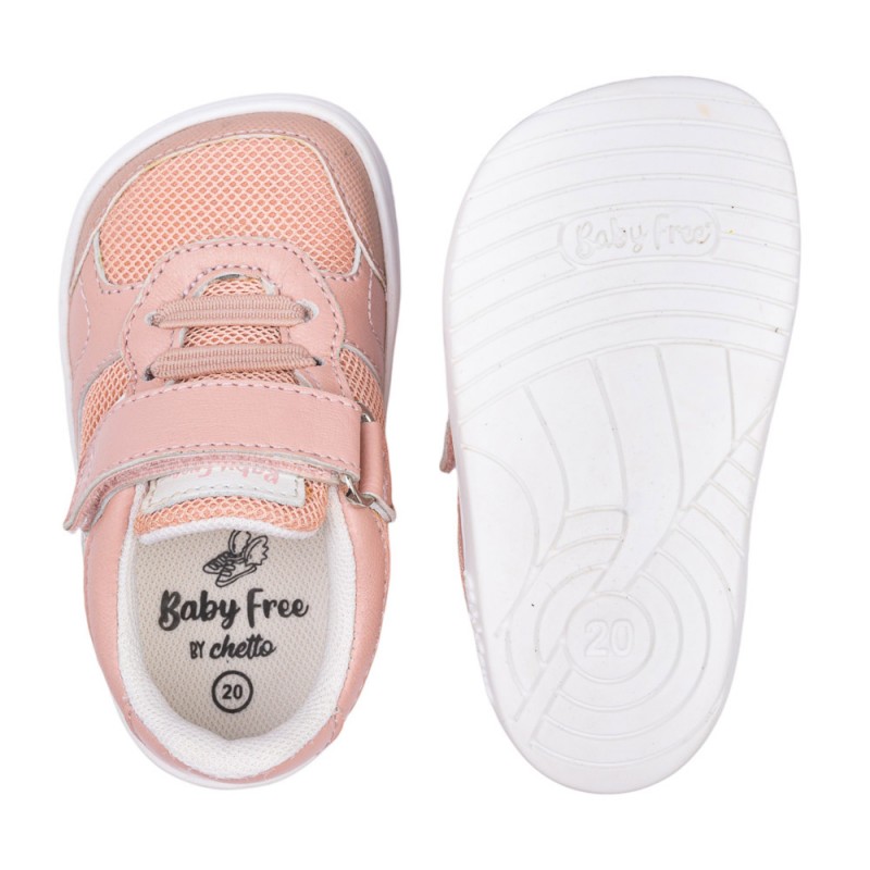 Chetto Baby Free kerged spordijalatsid, rosa Kevad/sügis - HellyK - Kvaliteetsed lasteriided, villariided, barefoot jalatsid