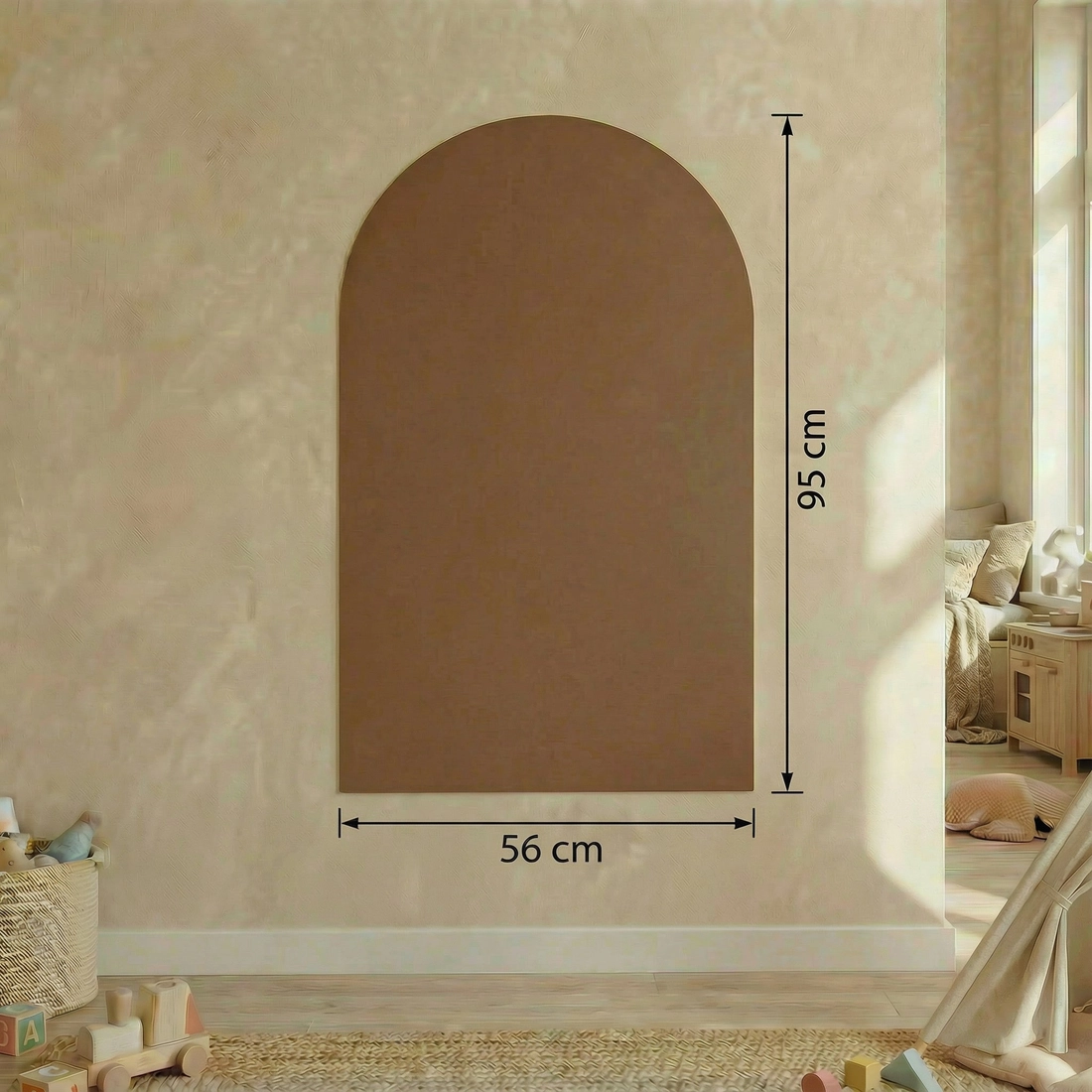 Petit Tableau kaarjas magnettahvel lastele, karamell Petit Tableau kaarjas magnettahvel lastele, karamell Mänguasjad - HellyK - Kvaliteetsed lasteriided, villariided, barefoot jalatsid