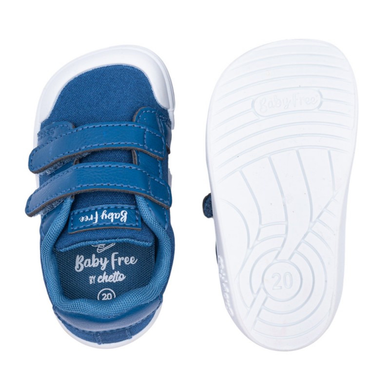 Chetto Baby Free tekstiilist tennised, azul Laste barefoot-jalatsid - HellyK - Kvaliteetsed lasteriided, villariided, barefoot jalatsid