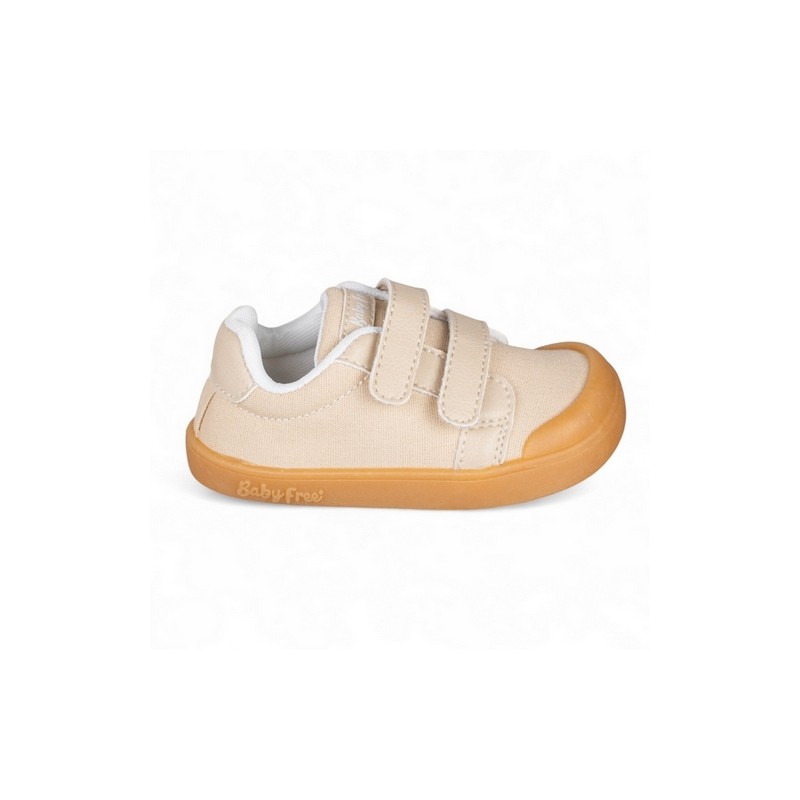 Chetto Baby Free tekstiilist tennised, beige Chetto Baby Free tekstiilist tennised, beige Laste barefoot-jalatsid - HellyK - Kvaliteetsed lasteriided, villariided, barefoot jalatsid