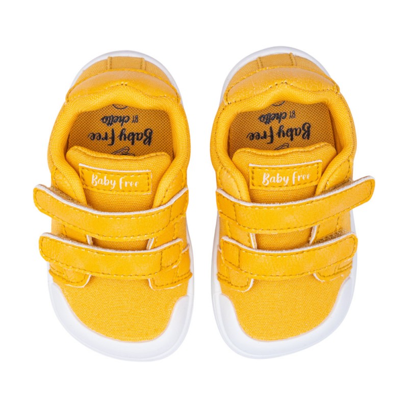 Chetto Baby Free tekstiilist tennised, mostaza Chetto Baby Free tekstiilist tennised, mostaza Laste barefoot-jalatsid - HellyK - Kvaliteetsed lasteriided, villariided, barefoot jalatsid