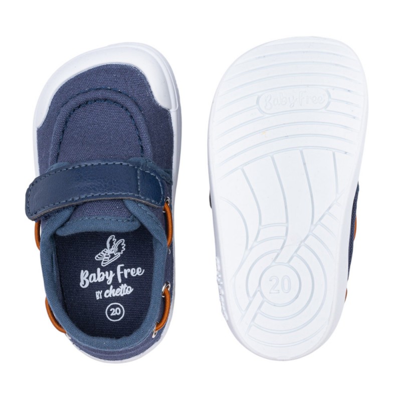 Chetto Baby Free Nautica tekstiilist tennised, azul Chetto Baby Free Nautica tekstiilist tennised, azul Laste barefoot-jalatsid - HellyK - Kvaliteetsed lasteriided, villariided, barefoot jalatsid