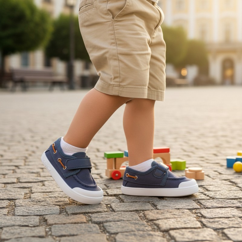 Chetto Baby Free Nautica tekstiilist tennised, azul Chetto Baby Free Nautica tekstiilist tennised, azul Laste barefoot-jalatsid - HellyK - Kvaliteetsed lasteriided, villariided, barefoot jalatsid