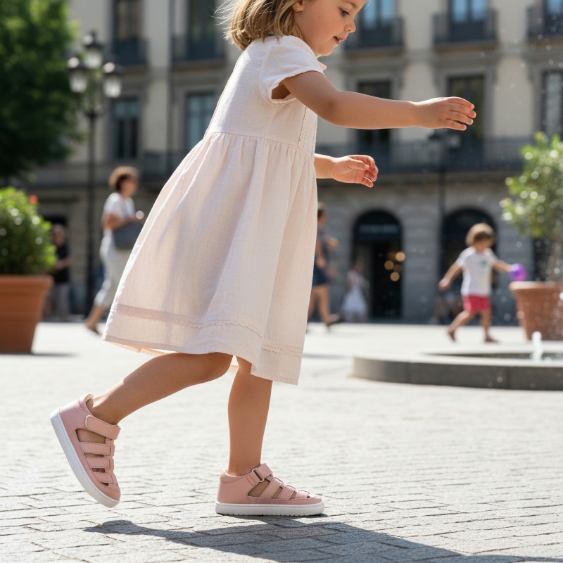 Chetto Baby Free nahast sandaalid, rosa Chetto Baby Free nahast sandaalid, rosa Laste barefoot-jalatsid - HellyK - Kvaliteetsed lasteriided, villariided, barefoot jalatsid