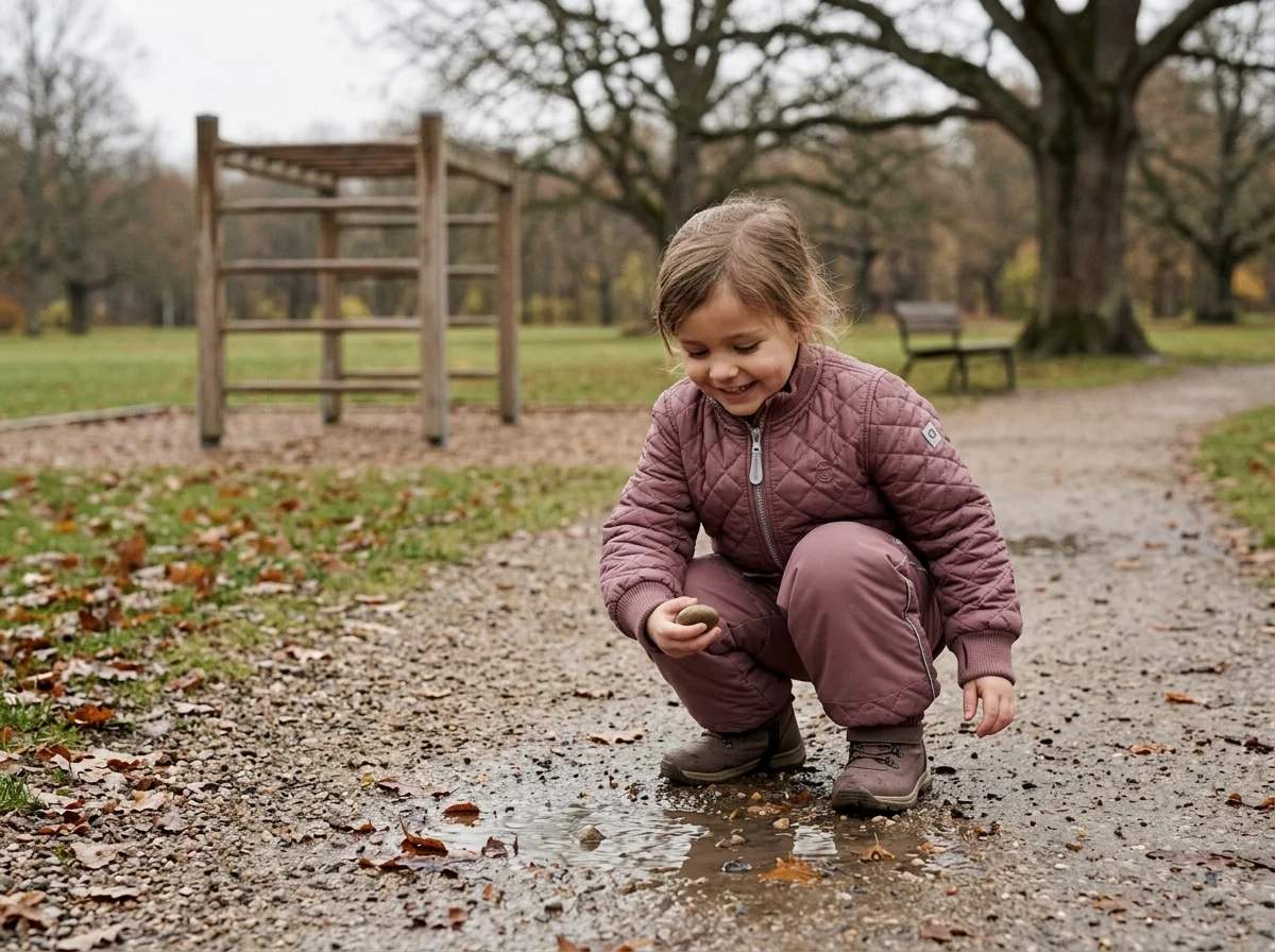 Laps termoriietes õues